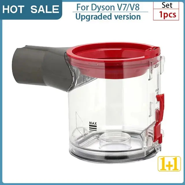 For Dyson V8 V7 Dust Bin Accessories Cyclone Filter Bucket Washable Filter Robot Vacuum Cleaner Replaceable Parts