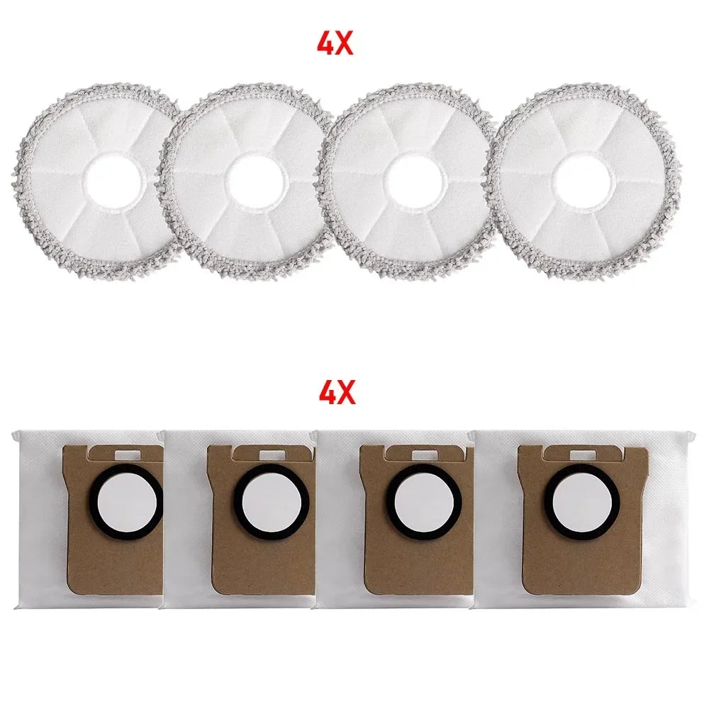 Dust Bag Mop Pads For Xiaomi X20 Plus/X10 Plus/X20 Max /X10+ For Dreame L10 Ultra /S10/S10 Pro Replacement Parts
