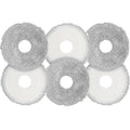 6PCS cleaning cloths for Dreame L10s Ultra Gen 3/Gen 2/L10s Pro Ultra Heat/X40/X50 Ultra Complete for Mova E30 Ultra/Mova P50 Pro Ultra L10s/L40/X30 Ultra for Xiaomi X10+/X20+ microfiber wiping pad