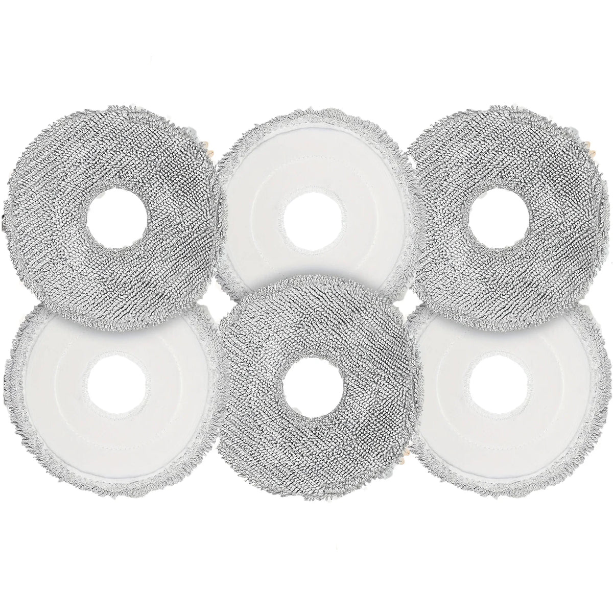6PCS cleaning cloths for Dreame L10s Ultra Gen 3/Gen 2/L10s Pro Ultra Heat/X40/X50 Ultra Complete for Mova E30 Ultra/Mova P50 Pro Ultra L10s/L40/X30 Ultra for Xiaomi X10+/X20+ microfiber wiping pad