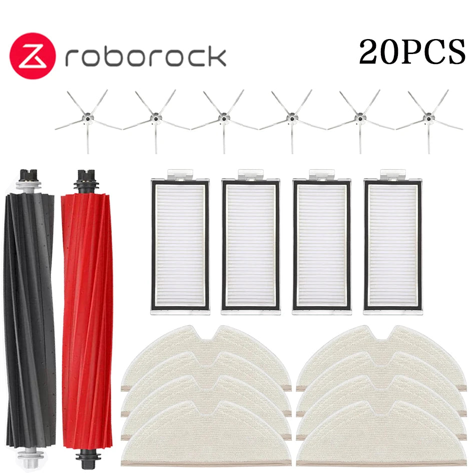 Roborock Q8 Max / Q8 Max+ / Q5 Pro / Q5 Pro+ Robot Vacuum Cleaner Accessories Main Brush Cover HEPA Filter Mop Pad Spare Parts