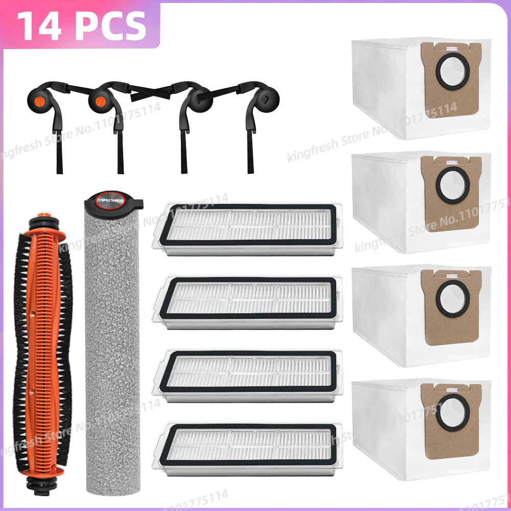 Compatible for ( Xiaomi Mijia Robot Vacuum 6 Max / PV11CN ) Vacuum Parts Main Side Brush Filter Roller Mop Bag