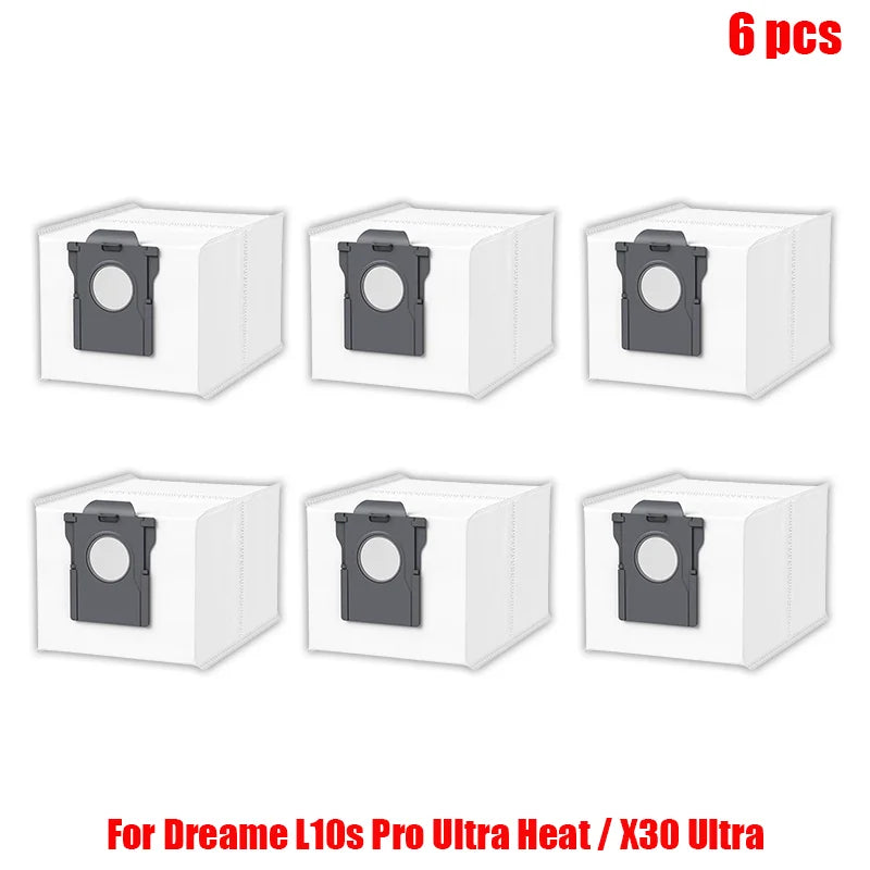 Dreame L10s Pro Ultra Heat / X30 Ultra Robot Vacuum Cleaner Parts Main Side Brush Mop Cloth Hepa Filter Dust Bag Accessories