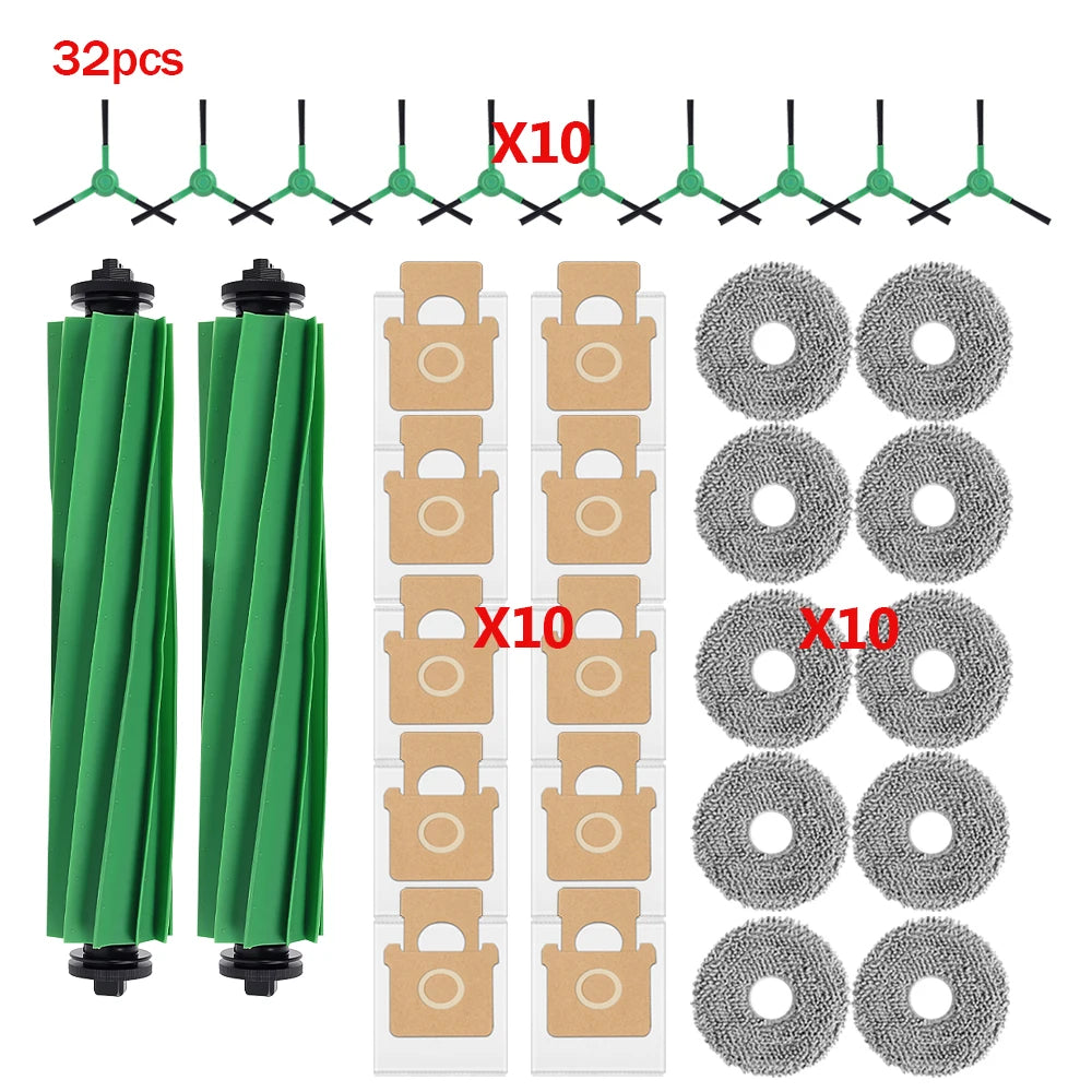 For IRobot Roomba Plus 505 Combo Plus 405 Combo Main Roller Brush Dust Bag Side Brush Mop Pads HEPA Filter Robot Vacuum Parts