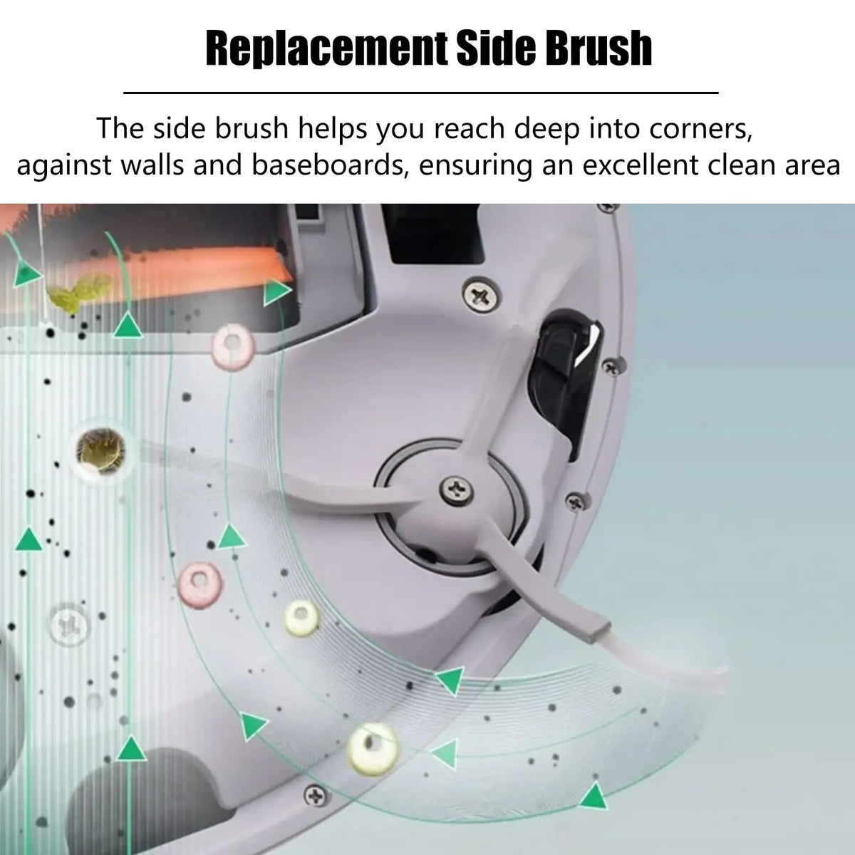 Side Brush Replacement for Roborock S8 S8+ S8 Pro Ultra Q Re