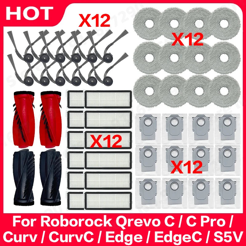 Roborock Qrevo C/C Pro/Curv/CurvC/Edge/EdgeC/S5V Compatible 