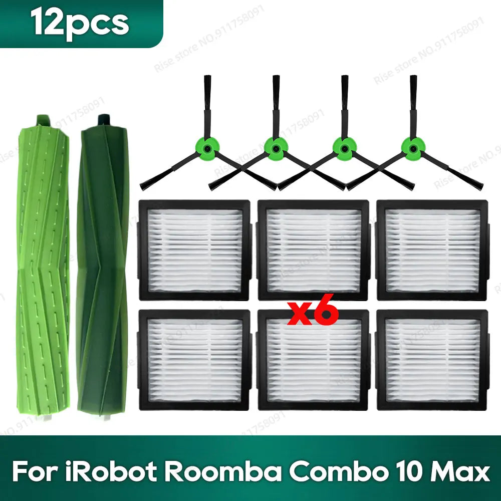 Compatible for irobot Roomba Combo 10 Max Robot Vacuum Accessories Main Brush Hepa Filter Mop Rag Dust Bag Replacement Parts