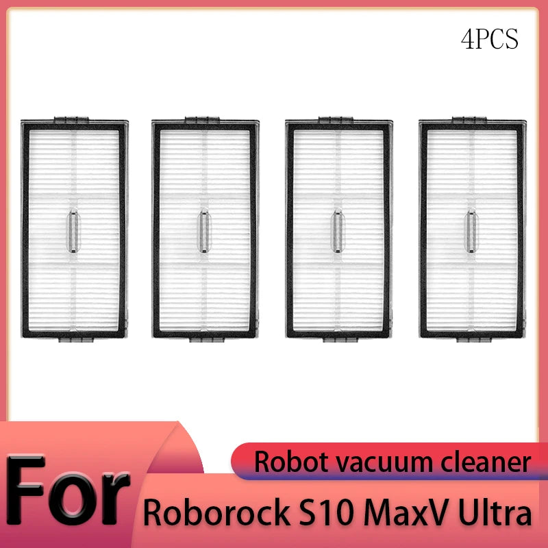 Roborock S10 MaxV Ultra Robot Vacuum Cleaner Accessories Main Brush Side Brush HEPA Filter Mop Cloths Dust Bag Spare Par
