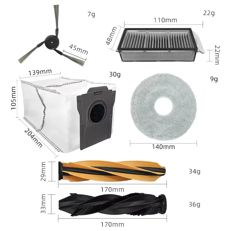 Dreame X50 Ultra Robot Vacuum Cleaner Accessories Main Brush