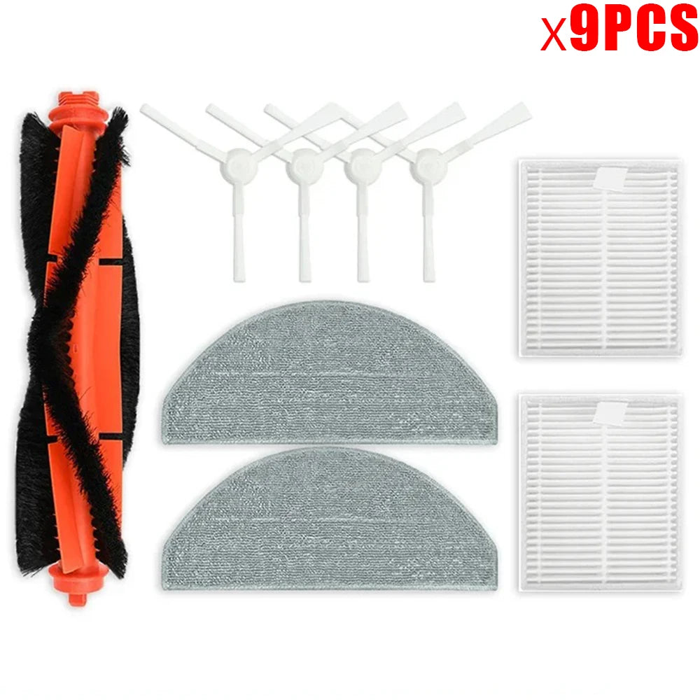 For Xiaomi S20 E12 E10 B112 Robot Vacuum Cleaner Accessories Main Brush Side Brush Mop Cloth HEPA Filter Spare Parts