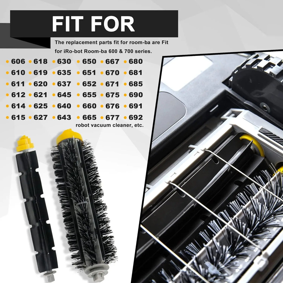 Replacement Main Roll brush For iRobot Roomba 600 Series 605
