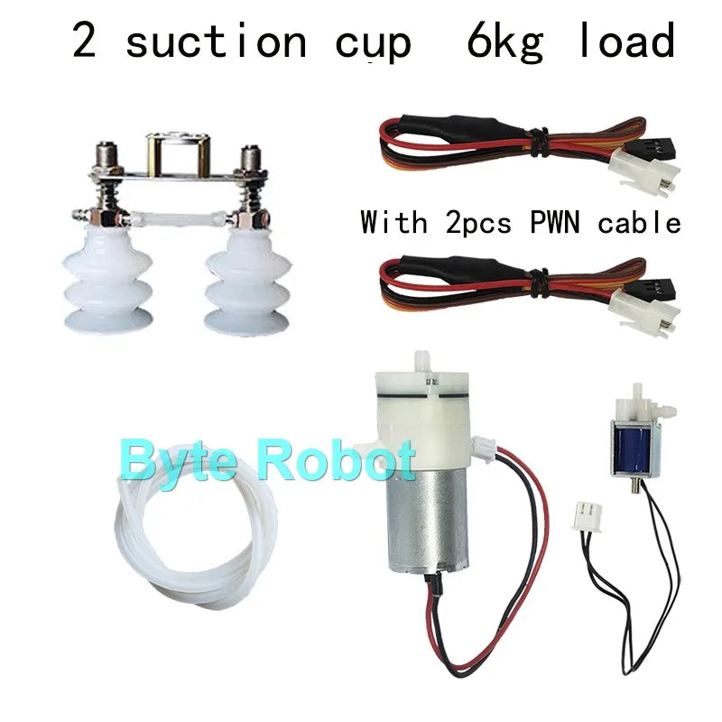 0.3/1/3/6/10/20kg Mechanical Arm Vacuum Pump Suction Cup with PWN Control Switch Sucker for Robot Arm for UNO R3 Programmable