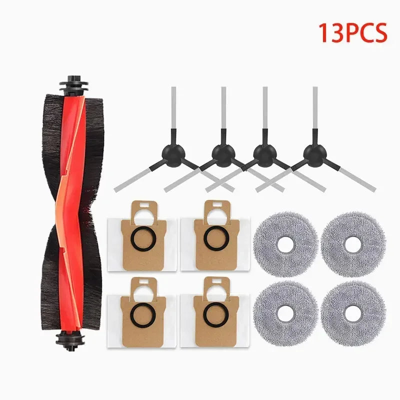 For Xiaomi Robot Vacuum X20 Max / D109GL Parts Accessories Main Brush Side Brush Hepa Filter Mop Cloth Dust Bag Replacement