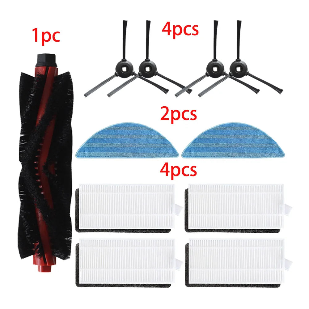 For Lefant M200/M201/ M501A/M520/M571/T700/U180 Roller Side Brush HEPA Filter Mops Robot Vacuum Accessories Kit Parts002