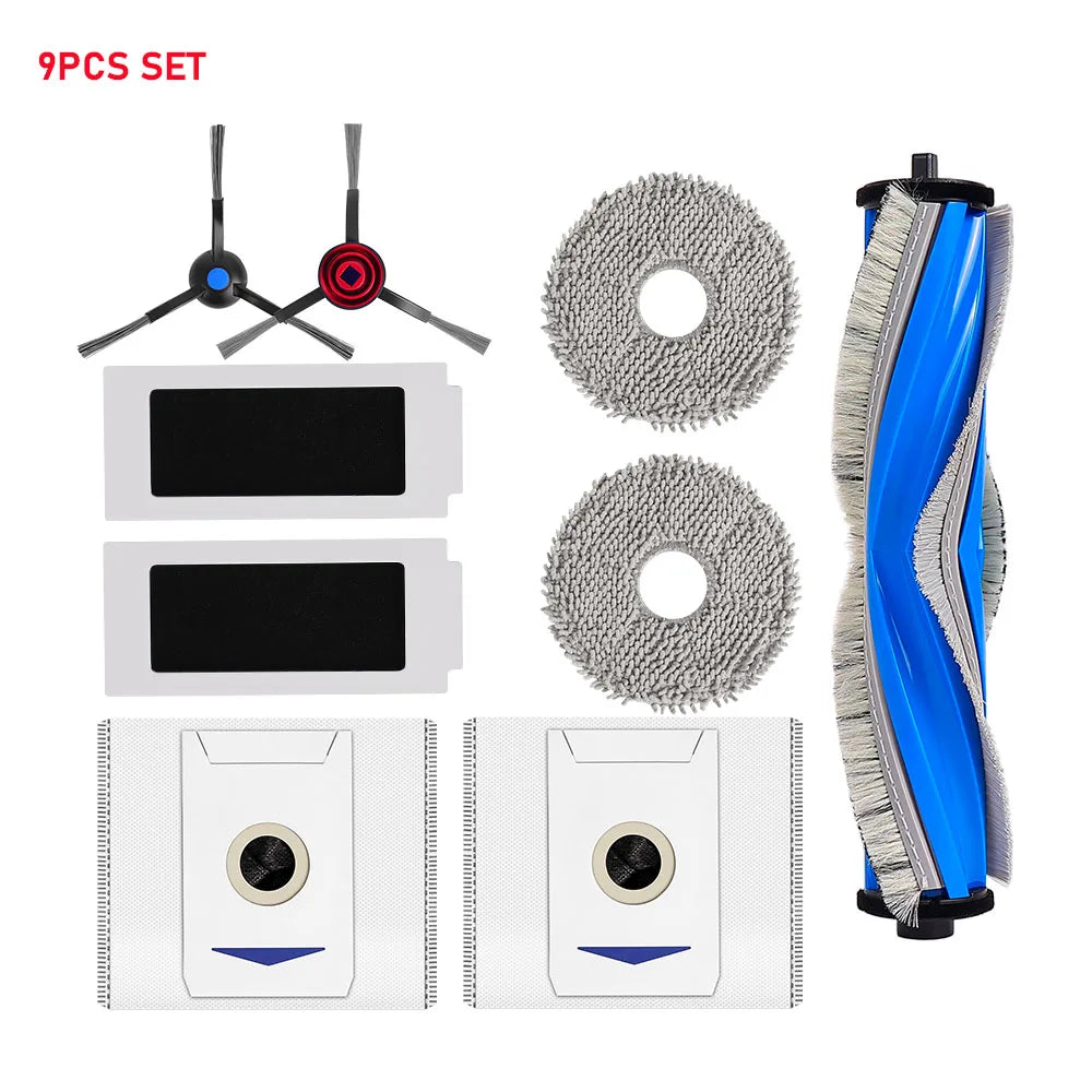 For Ecovacs Deebot T30 Pro Omni/T30 OMNI/YEEDI M12 Pro+/T30 MAX Vacuum Roller Side Brush Mop Cloth Filter Dust Bag Dust Box Part