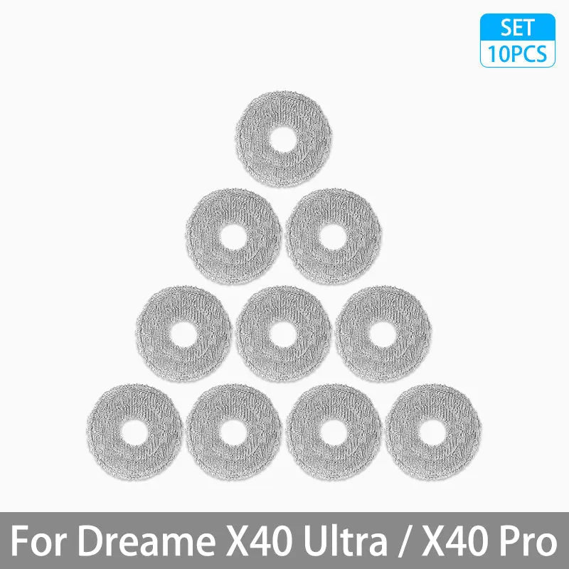 Dreame X40 Ultra / X40 Pro Accessories Rubber Main Side Brush Mop Cloth Dust Bag HEPA Filter Robot Vacuum Replacement Parts