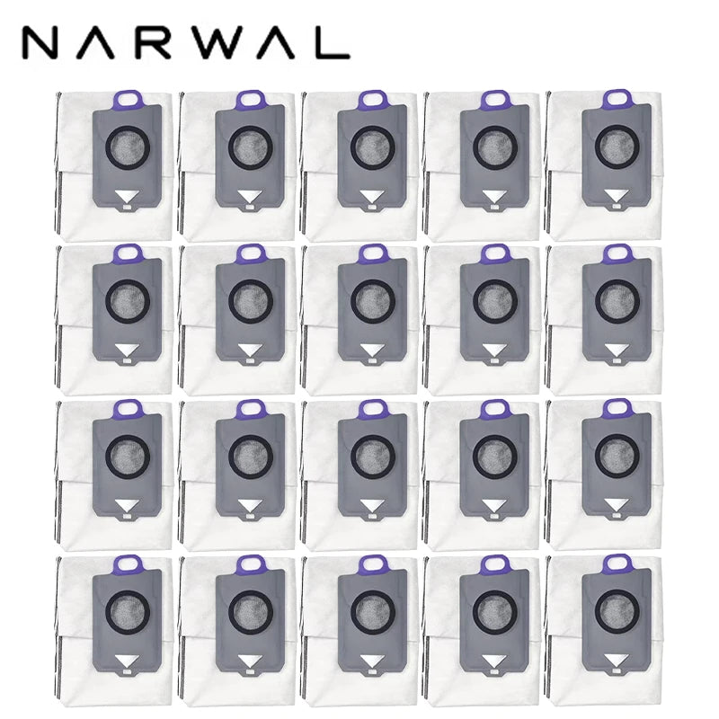 Narwal Freo Z Ultra Robot Vacuum Spare Parts Main Side Brushes Mop Cloths HEPA Filters Dust Bags Accessories