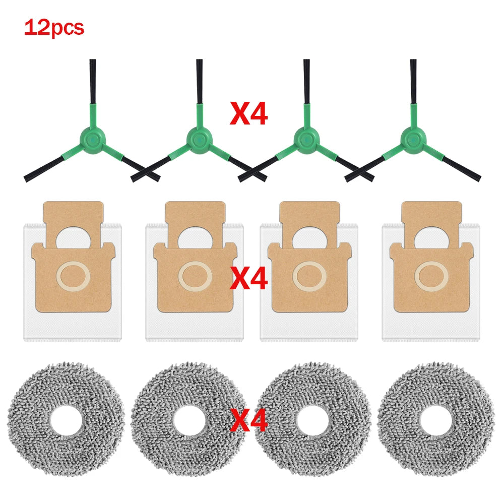 For IRobot Roomba Plus 505 Combo Plus 405 Combo Main Roller Brush Dust Bag Side Brush Mop Pads HEPA Filter Robot Vacuum Parts