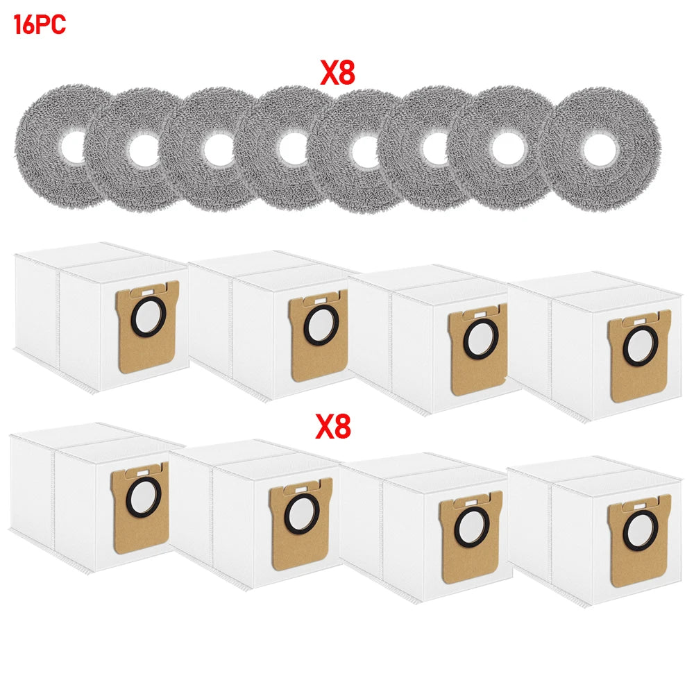 Mop Cloths Dust Bag Replacement For Xiaomi 5 Pro/OV21CN/X10 Plus/X20 Plus/M30S/M30 Pro Mop Rags Bags Robot Vacuum Cleaner Parts