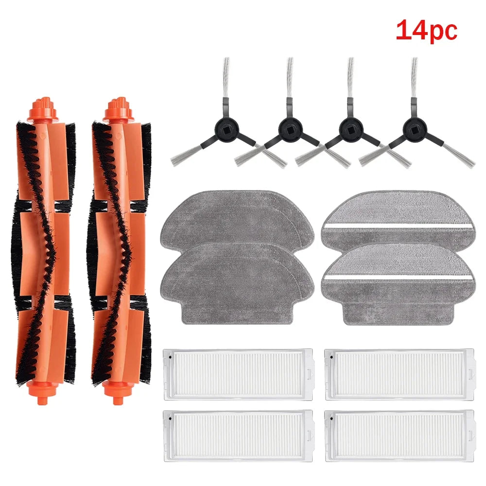 For Xiaomi Robot Vacuum Mop 2S/Pro/P/S10EU/STYTJ02YM/V3/SE Premium Filter Main Side Brush Absorbent Mop Cloth Spare Kit