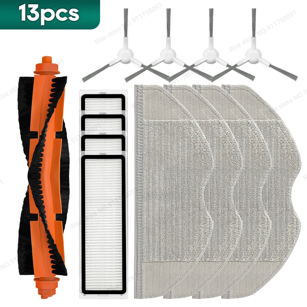Compatible for Xiaomi Robot Vacuum S40C / E101 Accessories Main Brush Hepa Filter Mop Cloth Replacement Parts