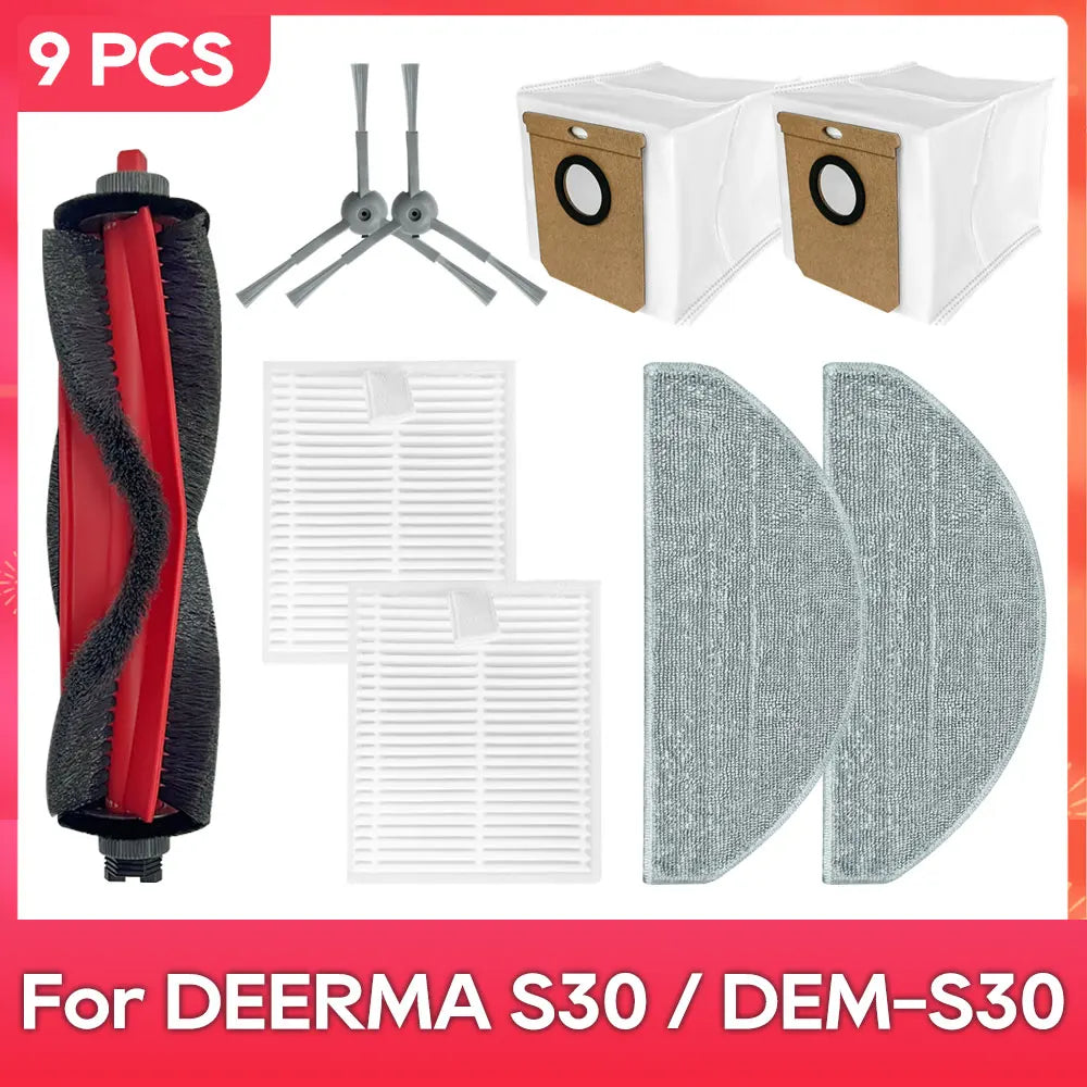 Fit For ( DEERMA S30 / DEM-S30 ) Filter Mop Dust Bag Parts Accessories Robot Vacuum Cleaner Kit