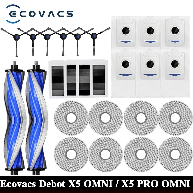 Ecovacs X5 OMNI / X5 PRO OMNI Robot Vaccum Replacement Parts
