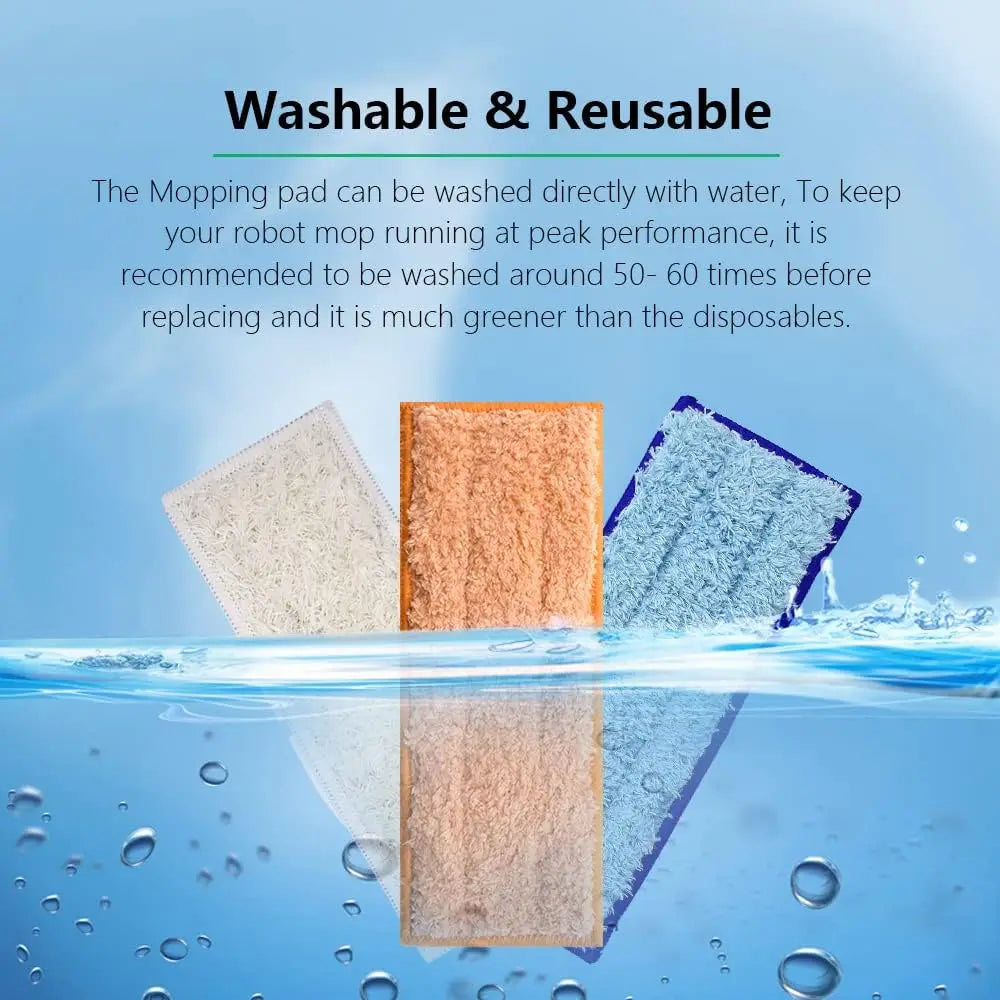 Washable Mopping Pads Kit For iRobot Braava Jet 200 Series 2