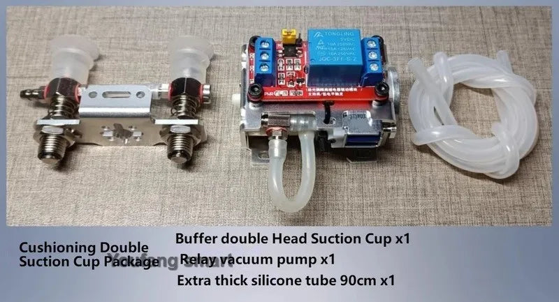 New Large Manipulator Relay Control Suction Cup Robot Arm Vacuum Pump Suction Cup Robotic Claw Gripper for Arduino Robot DIY Kit