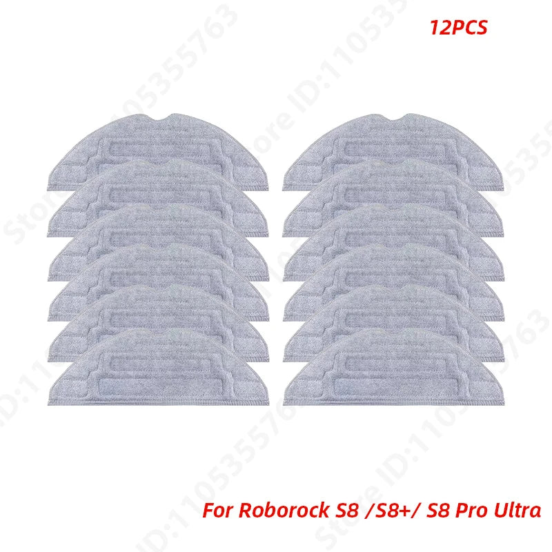 Roborock S8 Pro Ultra S8+ Robot Vacuum Cleaner Mop Choth Vacuum Bags Accessories Side Brush Filter Replaceable Spare Parts