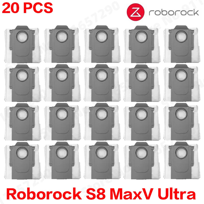 Roborock S8 MaxV Ultra Robot Vacuum Cleaner Accessories Mop Cloth Vacuum Bags Side Brush Filter Replaceable Spare Parts