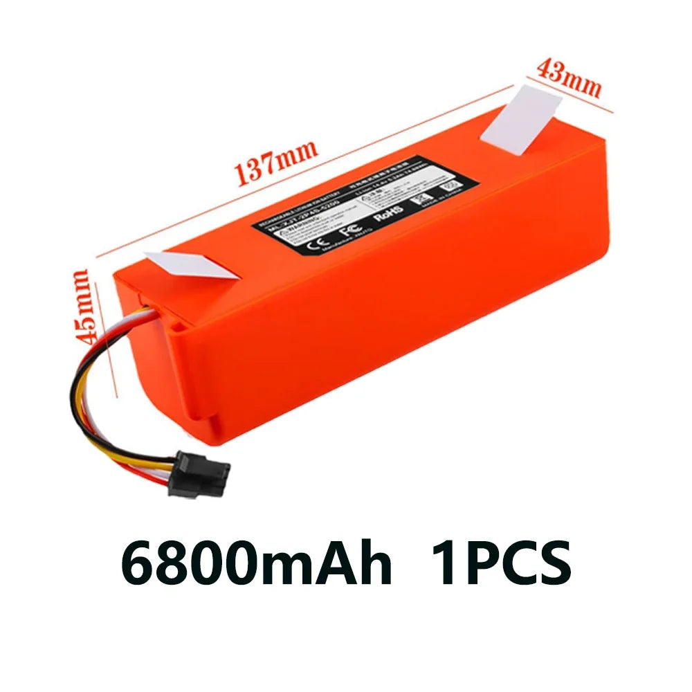14.4V 12800mAh Replacement Battery For Roborock S6 S7 MaxV Q5 Q7 MAX Robot Vacuum Cleaner Accessories Parts Original
