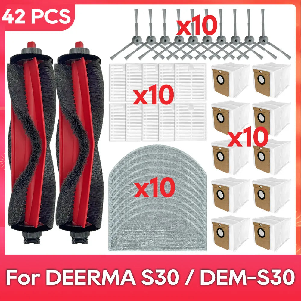 Fit For ( DEERMA S30 / DEM-S30 ) Filter Mop Dust Bag Parts Accessories Robot Vacuum Cleaner Kit