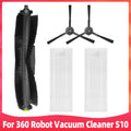 Fit For ( 360 S10 / X100 Max ) Robot Vacuum Cleaner Main Side Brush Hepa Filter Mop Replacement Spare Parts Accessories
